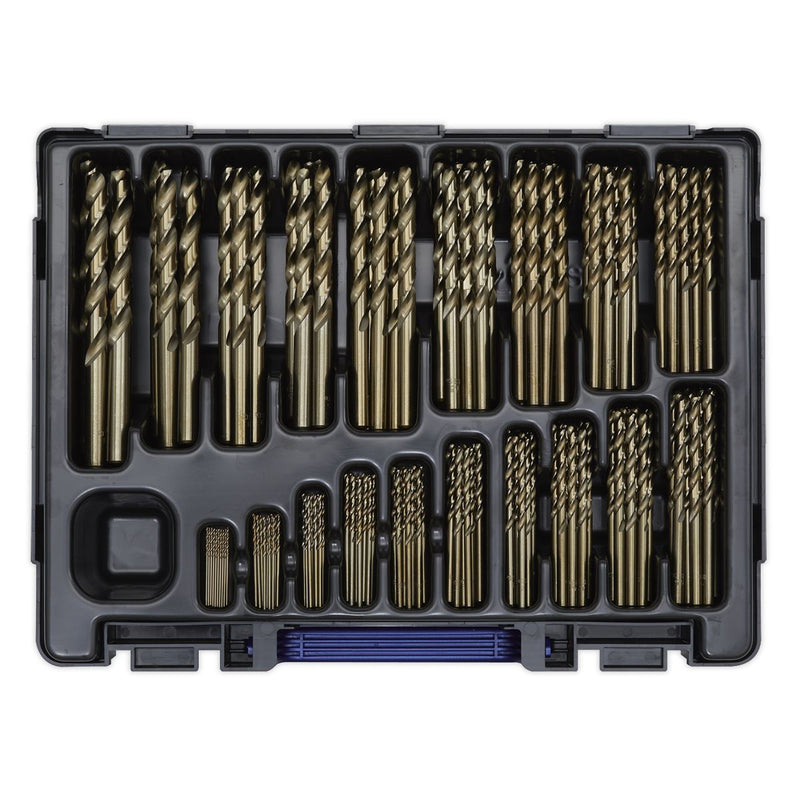 Sealey HSS Cobalt Fully Ground Drill Bit Assortment 170pc 1-10mm DBS170CB Sealey  - Dynamic Drive