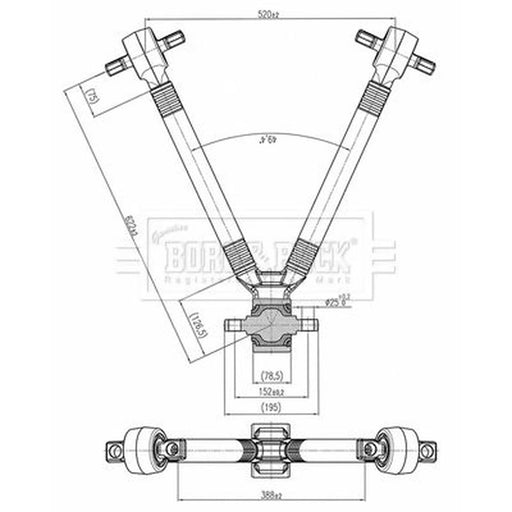 Borg & Beck Control/Trailing Arm BCA33172