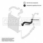 First Line Intercooler Turbo Charge Air Hose fits Land Rover Range Rover