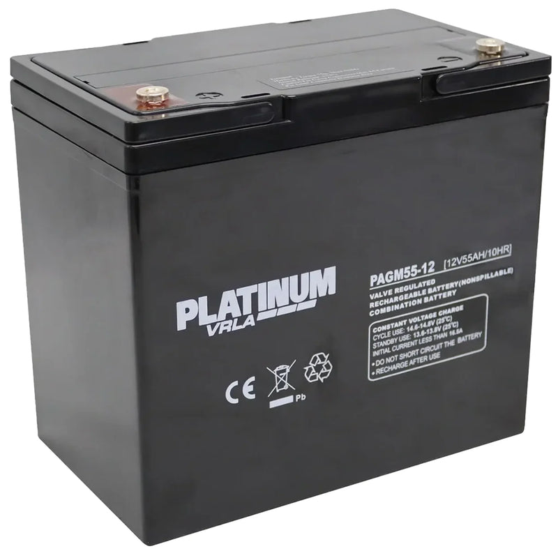 Platinum VRLA PAGM55-12 Battery - Durable Deep Cycle Power