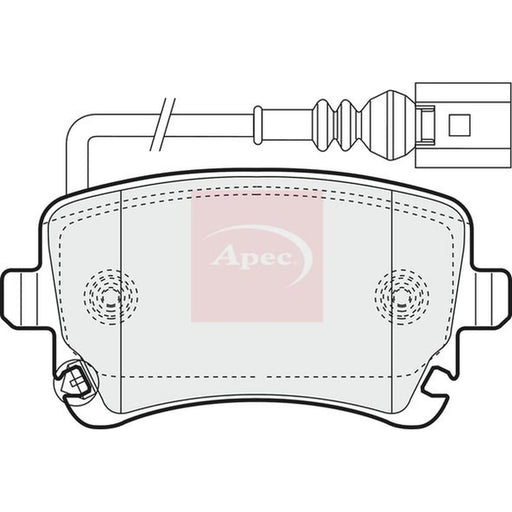 Apec Rear Brake Pad Set PAD1352