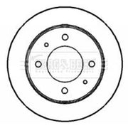 Borg & Beck Front & Rear Brake Discs & Pads fits Hyundai Coupe I 1999-2001