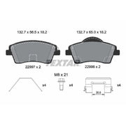 Textar Front Brake Pad Set 2299701
