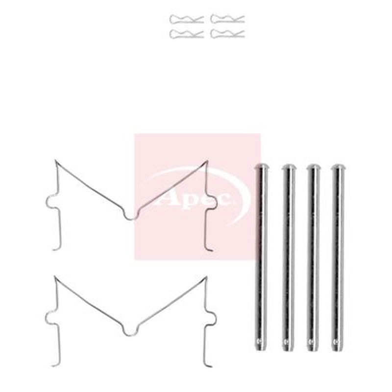 Apec Brake Pad Accessory Fitting Kit Front fits Toyota Hilux VIII Pickup 2015 on