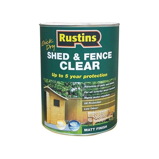 Rustins Quick Dry Shed and Fence Clear Protector 5 litre Rustins - NN4 Online