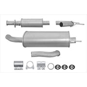 Hella End Silencer Rear fits Fiat Ducato 2001-2006 2.8