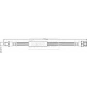 Borg & Beck Brake Hydraulic Hose Line Rear Right BBH8345