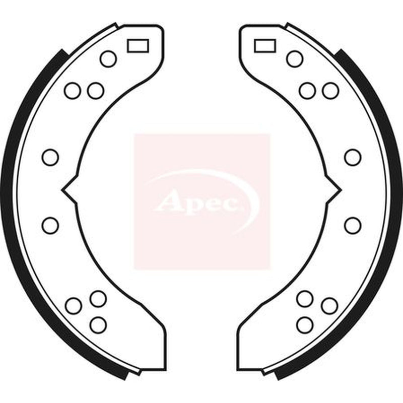 Apec Brake Shoe Set Axle Kit fits Reliant Rialto 1981-1998 0.85