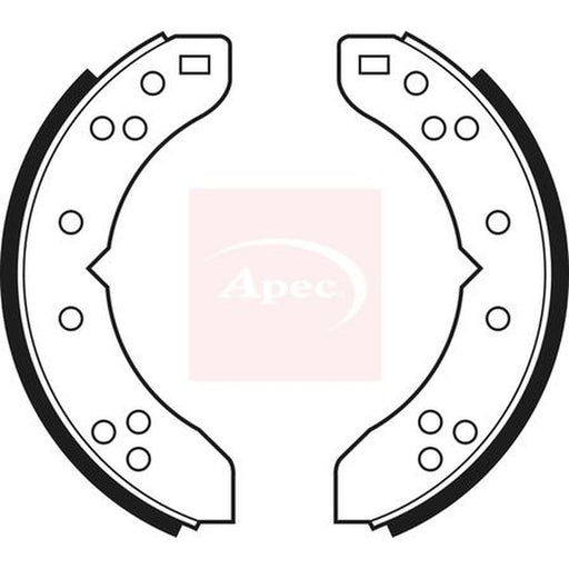 Apec Brake Shoe Set Axle Kit fits Reliant Rialto 1981-1998 0.85