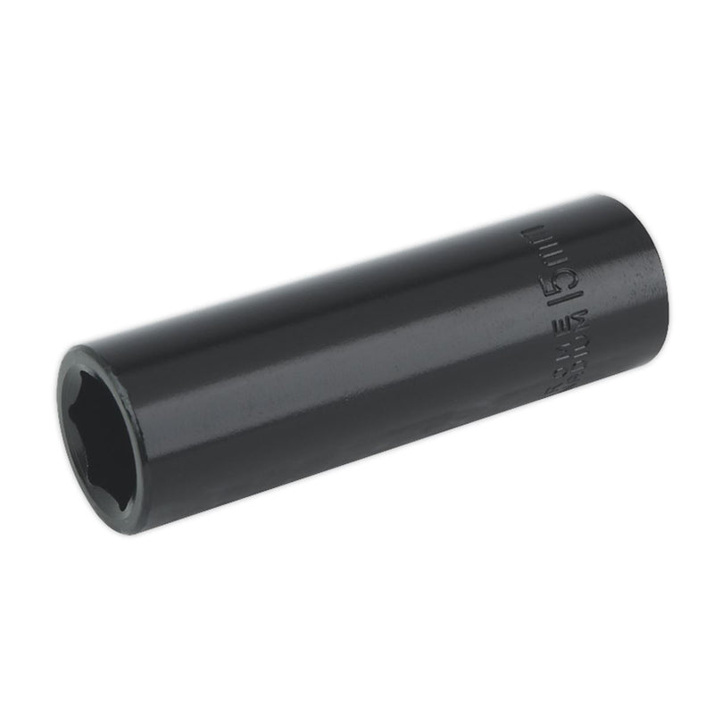 Sealey Impact Socket 15mm Deep 1/2"Sq Drive IS1215D Sealey - Dynamic Drive