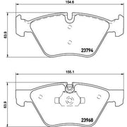 Mintex Front Brake Pad Set fits BMW 3 2004-2013