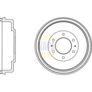 NAPA Brake Drum Assembly Rear fits Fiat Fullback Pickup 2016 on 2.4