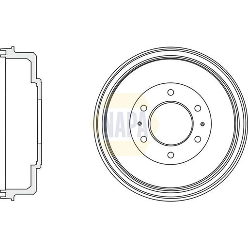 NAPA Brake Drum Assembly Rear NDR1013