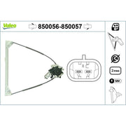 Valeo Electric Window Regulator Lifter Left Front 850056