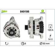 Valeo Car Alternator 12V 849186