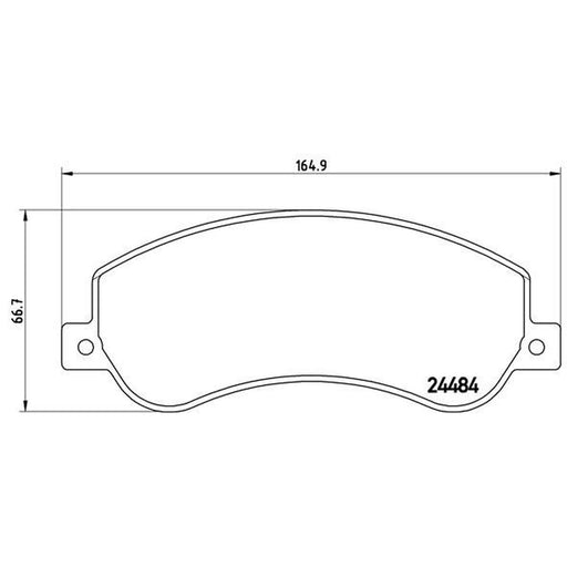 Brembo 4 x Front Brake Pad Set fits VW Amarok 2010-2022 2.0 3.0