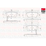 FAI Front & Rear Pads fits Hyundai Sonata V 2006-2010 2.0
