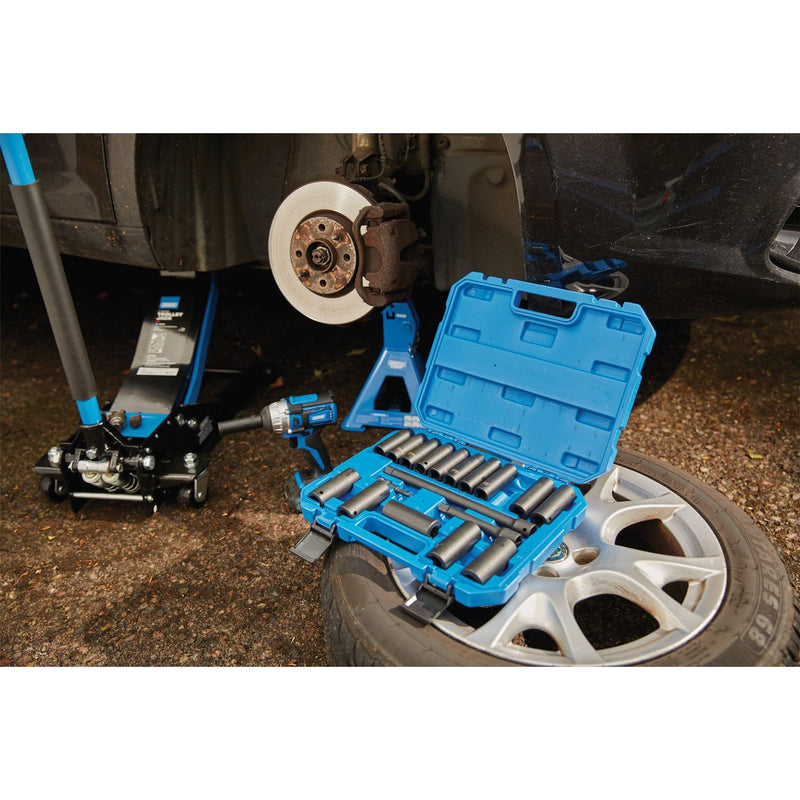 Draper HI-TORQ Metric Deep Impact Socket Set, 1/2" Sq. Dr. (19 Piece) Draper - Dynamic Drive