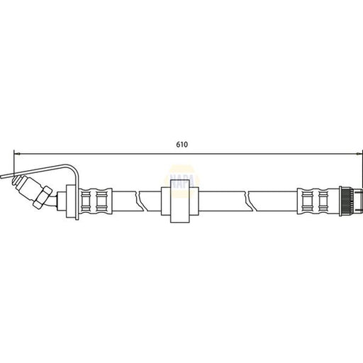 NAPA Brake Hydraulic Hose Line outer NBH1227
