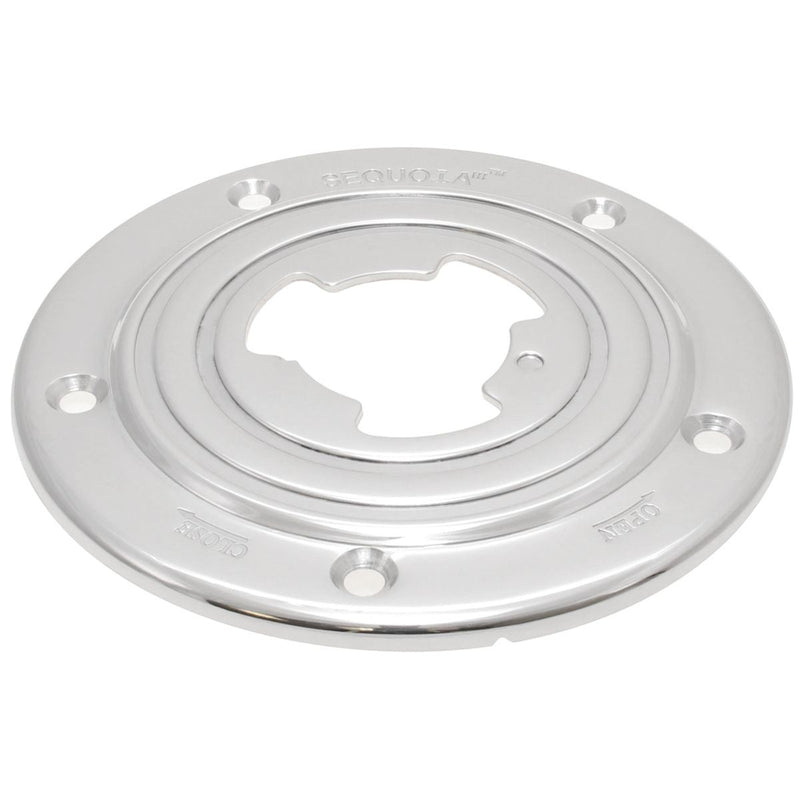 Sequoia Mk III 7" Polished Stainless Steel Floor Base: Sturdy & Durable Sequoia - Dynamic Drive