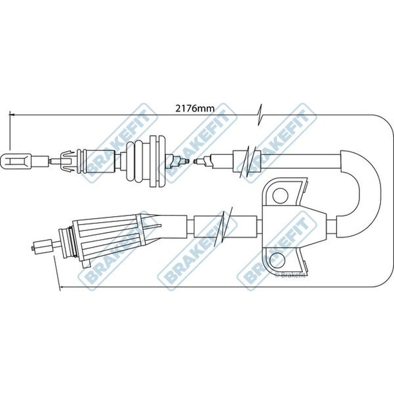 Apec Handbrake Cable Right Rear fits Volvo XC90 I 2002-2014 2.5 3.2