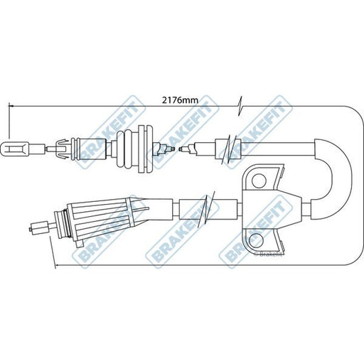 Apec Handbrake Cable Right Rear fits Volvo XC90 I 2002-2014 2.5 3.2