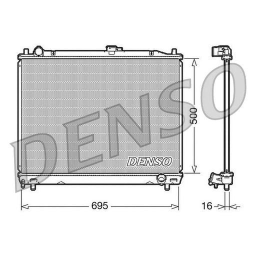 Denso Engine Radiator fits Mitsubishi Pajero/Shogun 1994-1999 3.5