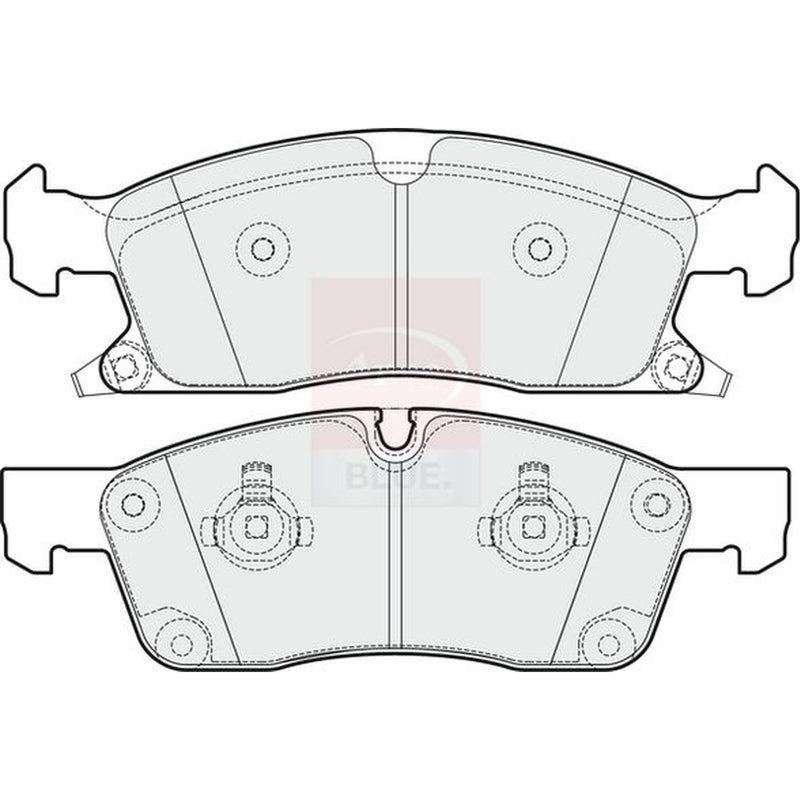 Apec Front Brake Pad Set fits Jeep Grand Cherokee IV 2011 on 3.0