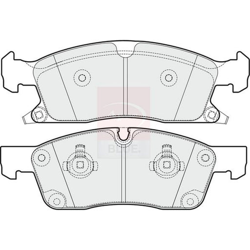 Apec Front Brake Pad Set fits Jeep Grand Cherokee IV 2011 on 3.0