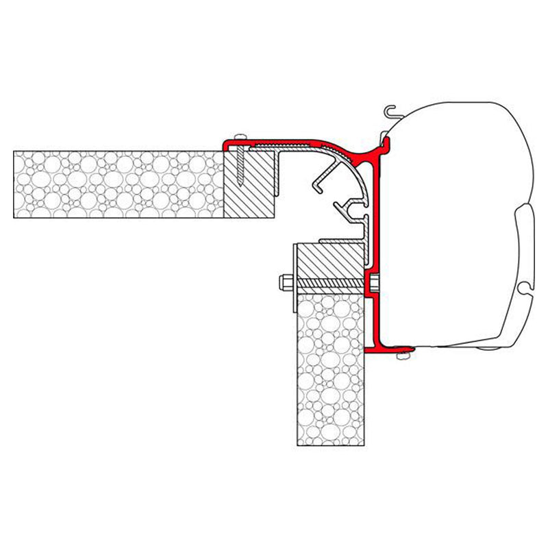 98655-879 F45S BRACKET KIT BAILEY Fiamma  - Dynamic Drive