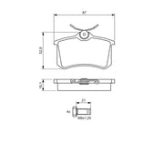 Bosch Front & Rear Pads fits Renault Fluence 2010 on 1.6