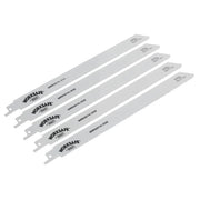 Sealey Reciprocating Saw Blade Metal 250mm 18tpi Pack of 5 WRS3014/250 Sealey - Dynamic Drive