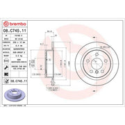 Brembo Rear Brake Solid Discs & Pads fits Mini Mini 2013-2020