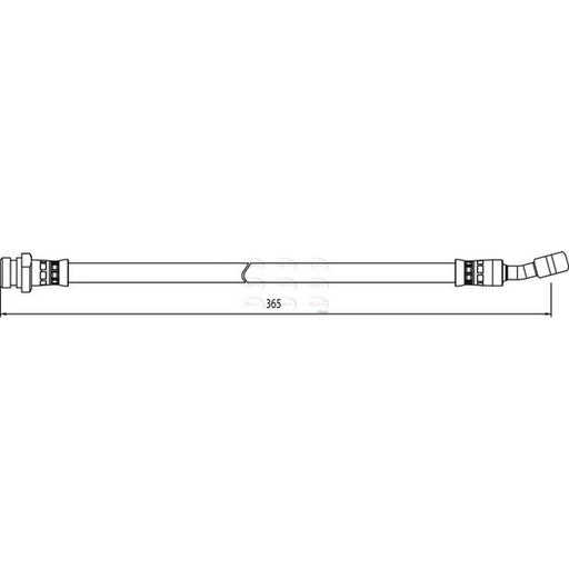Apec Brake Hydraulic Hose Line Rear Right HOS4024