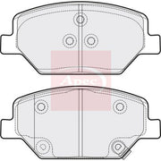 Apec Front Brake Pad Set fits Opel Insignia B Country Tourer 2017-2018 2.0