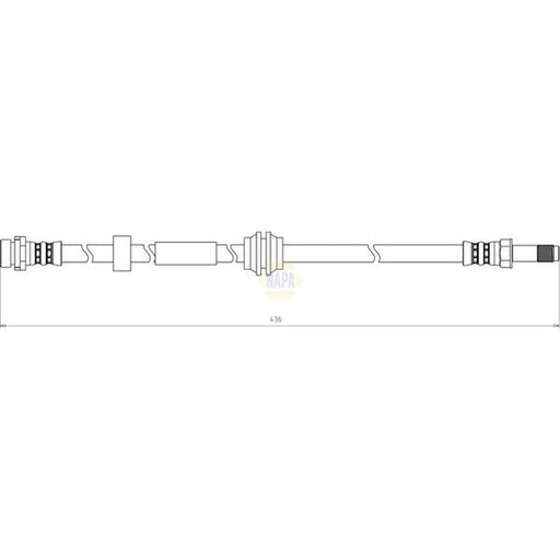 NAPA Brake Hydraulic Hose Line Front NBH1074