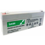 Lucas 12v 2.3Ah Repalce YUASA NP2.1-12 BURGLAR ALARM Battery Lucas  - Dynamic Drive