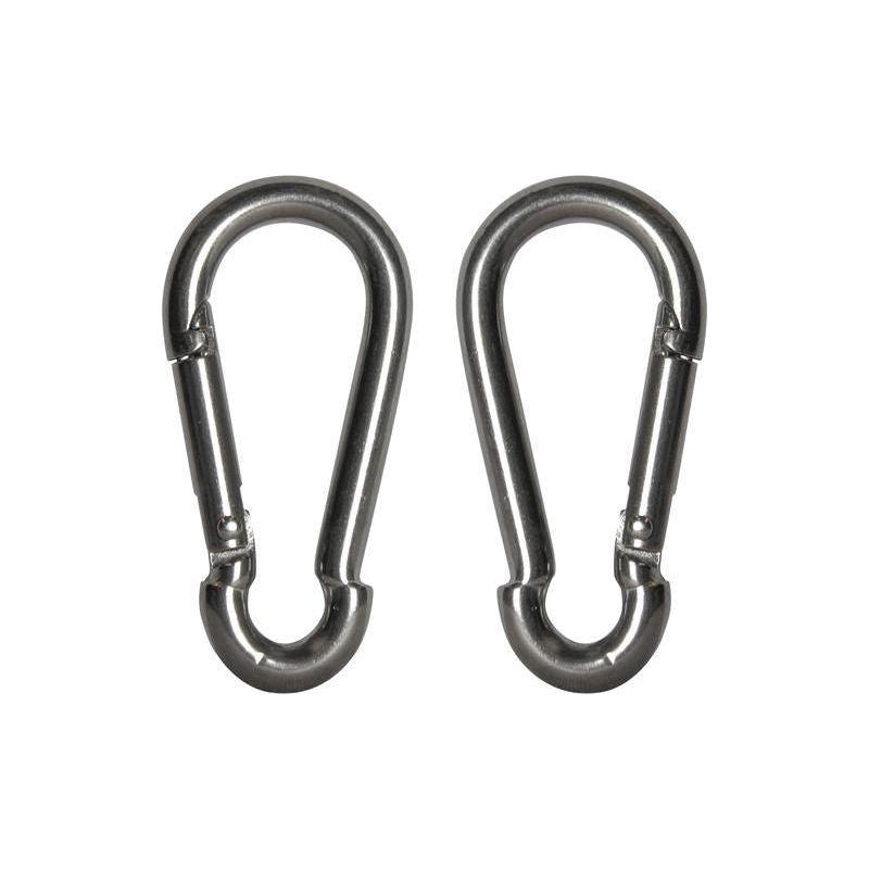 Faithfull Fire Brigade Snap Hook Stainless Steel 6mm (Pack 2) Faithfull - Town Tools