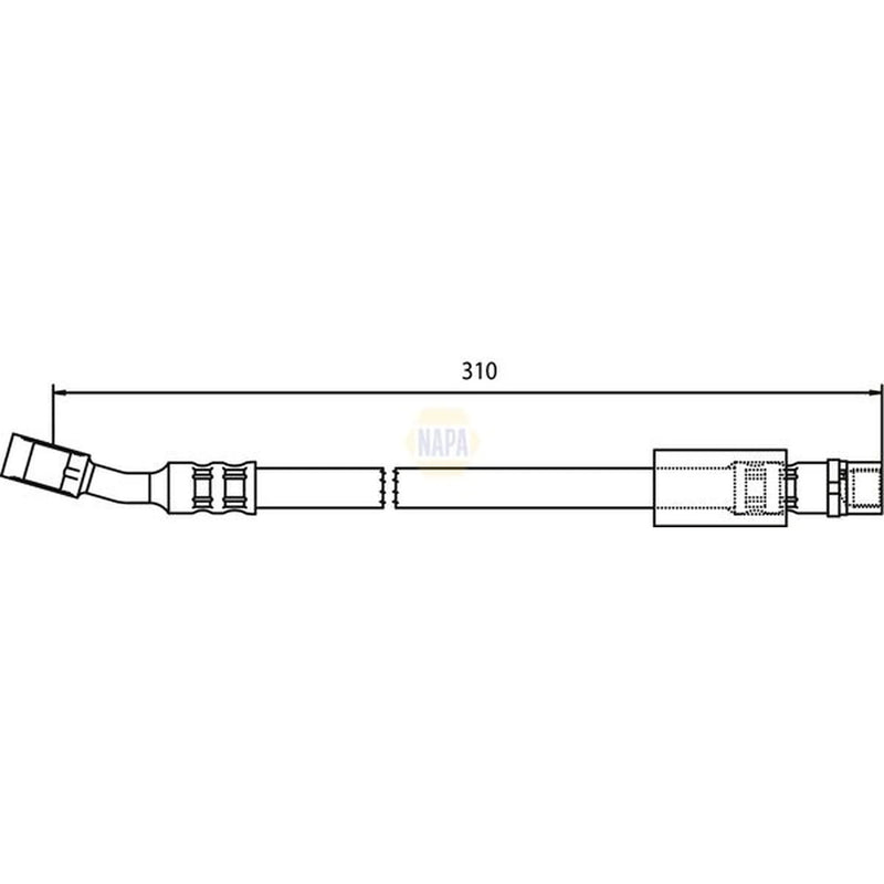 NAPA Brake Hydraulic Hose Line Front NBH1013