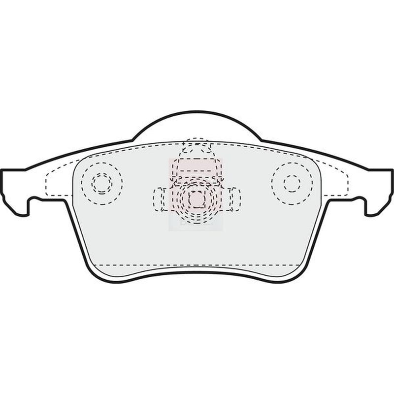 Apec Rear Brake Pad Set fits Volvo S60 I 2000-2010 2.0 2.4 2.5