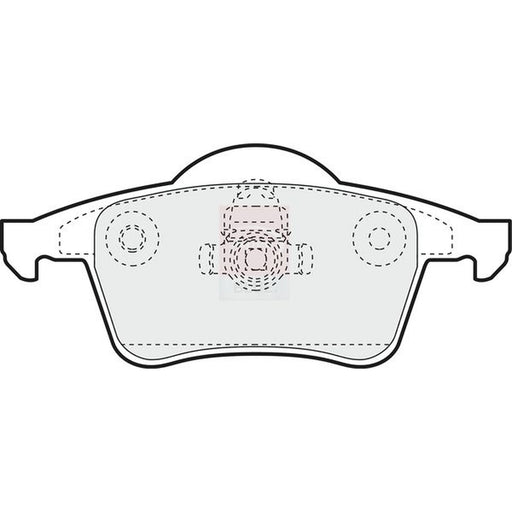 Apec Rear Brake Pad Set fits Volvo S60 I 2000-2010 2.0 2.4 2.5