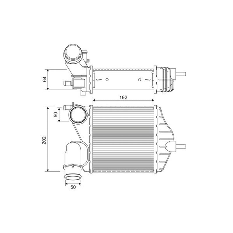 Valeo Intercooler (Charge Air Cooler) 818726