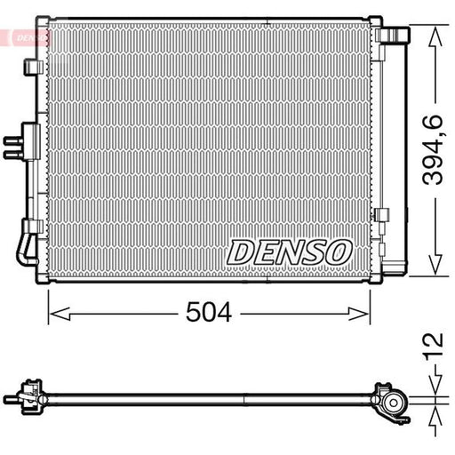 Denso Air Conditioning Condenser fits Kia Soul I 2009-2014 1.6