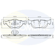 Comline Front & Rear Brake Discs & Pads fits BMW 3 2007-2012