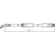 Apec Brake Hydraulic Hose Line Front Right fits VW Golf 2002-2005 3.2