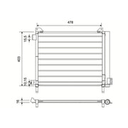 Valeo Air Conditioning Condenser 822827