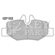 Key Parts 4 x Rear Brake Pad Set fits Mercedes-Benz Viano 2003-2007