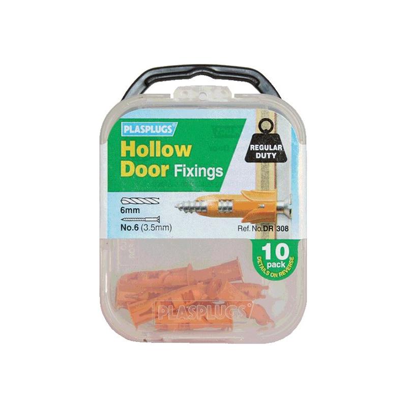 Plasplugs DR 308 Hollow Door Fixings (10) Plasplugs - NN4 Online