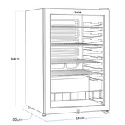 Baridi Under-Counter Drinks/Beer & Wine Fridge 115L Capacity DH223 Baridi - Dynamic Drive
