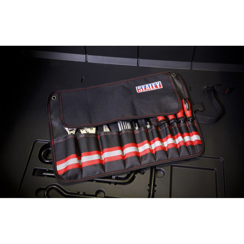 Sealey 10-Pocket Tool Roll SMC45 Sealey - Dynamic Drive